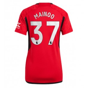 Manchester United Kobbie Mainoo #37 Hemmatröja Dam 2023-24 Kortärmad